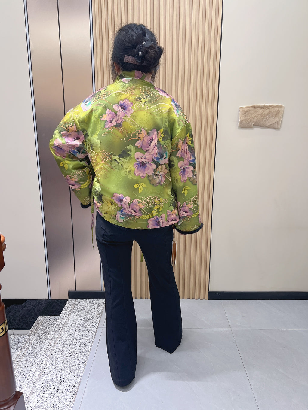 No. 203 Reversible Black Mink Coat (Chinese-style design)