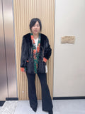 No. 206 Black Mink Fur Coat (Chinese Style)