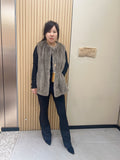 No. 258 Grey Sheared Mink Fur Coat/Vest
