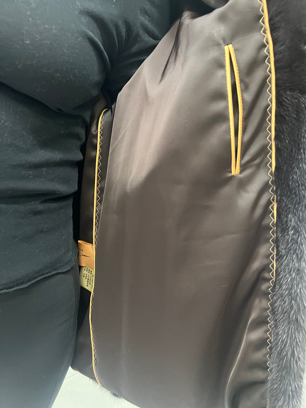 No. 295 Dark Brown Mink Fur Coat (with Convertible Stand Collar)